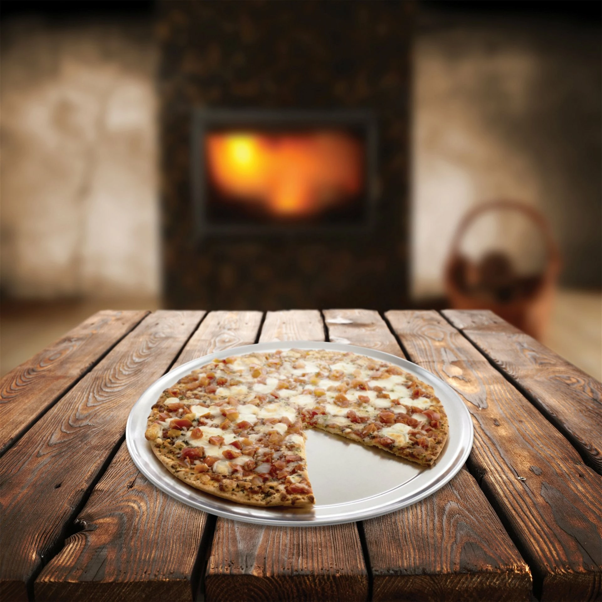 Harold Import Company Fante's Wide Rim Pizza Pan - 12" - Image 2