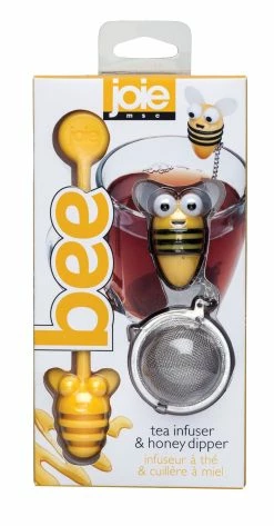 Harold Import Company Bee Tea Infuser With Honey Dipper