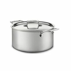 All-Clad D5 Brushed Stainelss Steel Stockpot & Lid | 8 Qt.