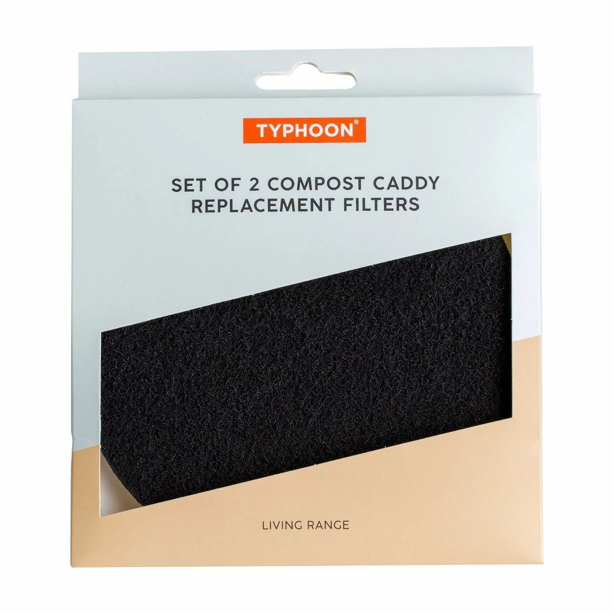 Typhoon Living Collection Compost Caddy Replacement Carbon Filters | Set Of 2