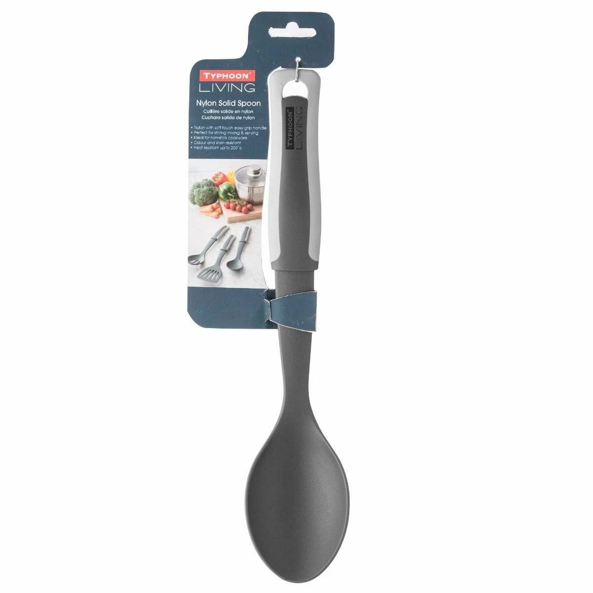 Typhoon Living Collection Nylon Solid Spoon | Two Tone Grey - Image 2