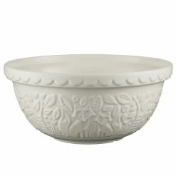 Mason Cash In The Forest S12 (4.25 Qt) Embossed Mixing Bowl | Fox (Cream)