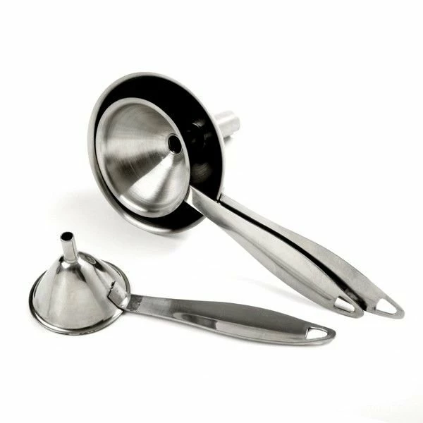 Norpro Set Of 3 Funnels With Handles (Stainless Steel) - Image 2