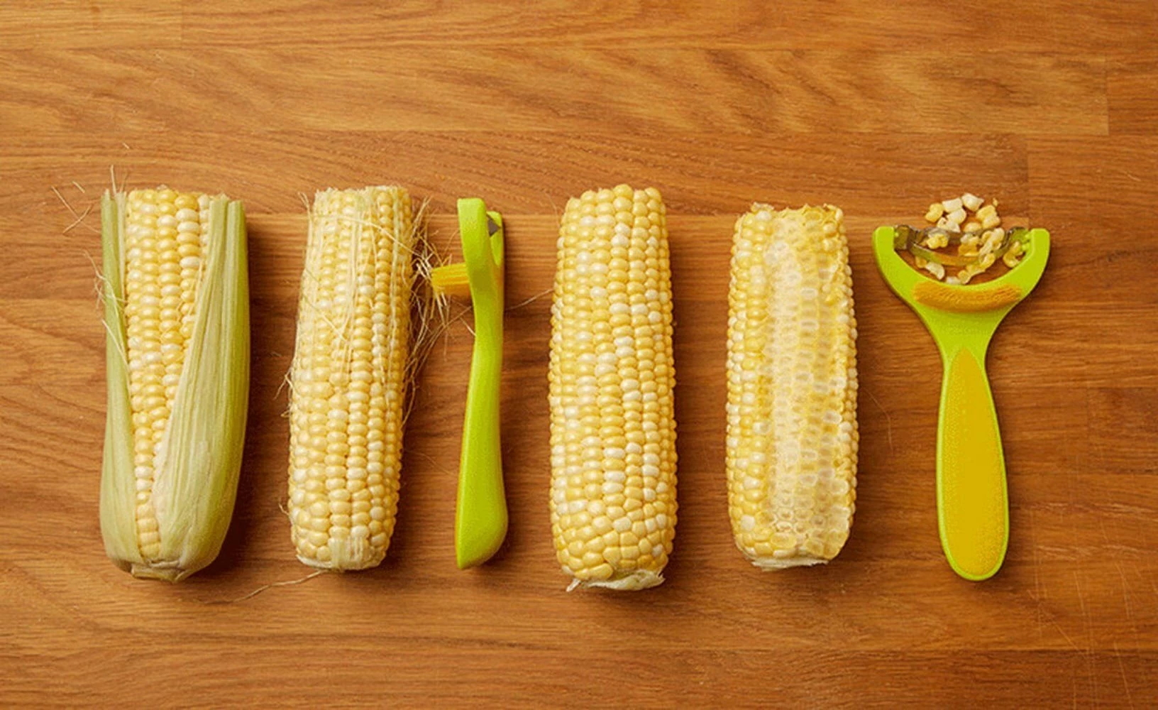 Kuhn Rikon 6" Corn Zipper With Silk Brush | Yellow - Image 3