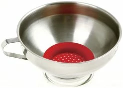 Norpro Wide Mouth Funnel With Silicone Strainer