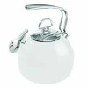Chantal 1.8 Qt. Enamel-on-Steel Classic Tea Kettle | White