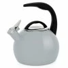 Chantal 2 Qt. Enamel-on-Steel Anniversary Collection Tea Kettle | Fog Grey