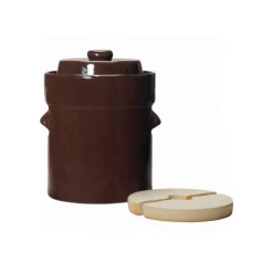 Roots & Harvest Fermentation Crock Set With Lid & Weights | 5 Quarts
