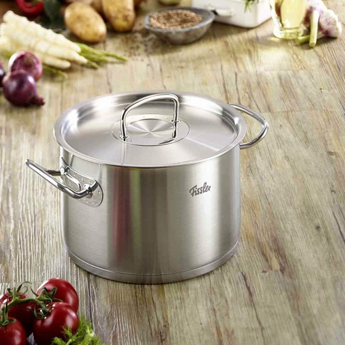 Fissler Original-Profi Collection Stainless Steel High Stock Pot | 5.5 Qt. - Image 4