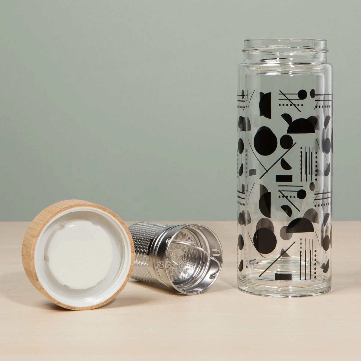Danica Brands Danica Studio Glass Tea Infuser Bottle | Domino - Image 3