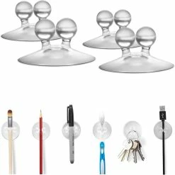 Dreamfarm Jot Suction Holding Hooks 4 Pack| Clear