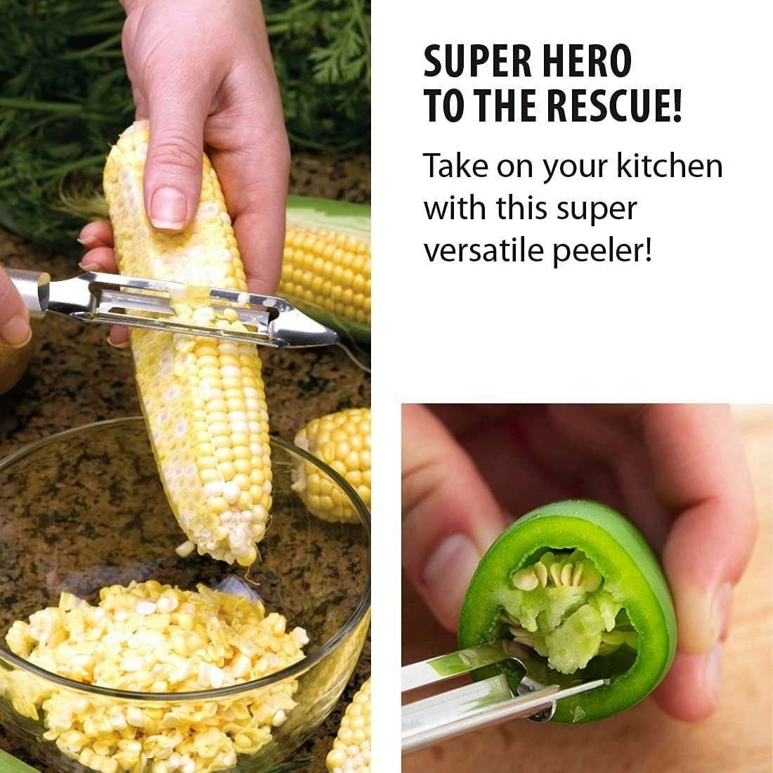 Rada Cutlery Deluxe Vegetable Peeler | Silver - Image 5