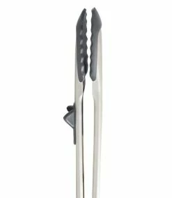 Tovolo Silicone-Tipped Locking Tongs (Charcoal)