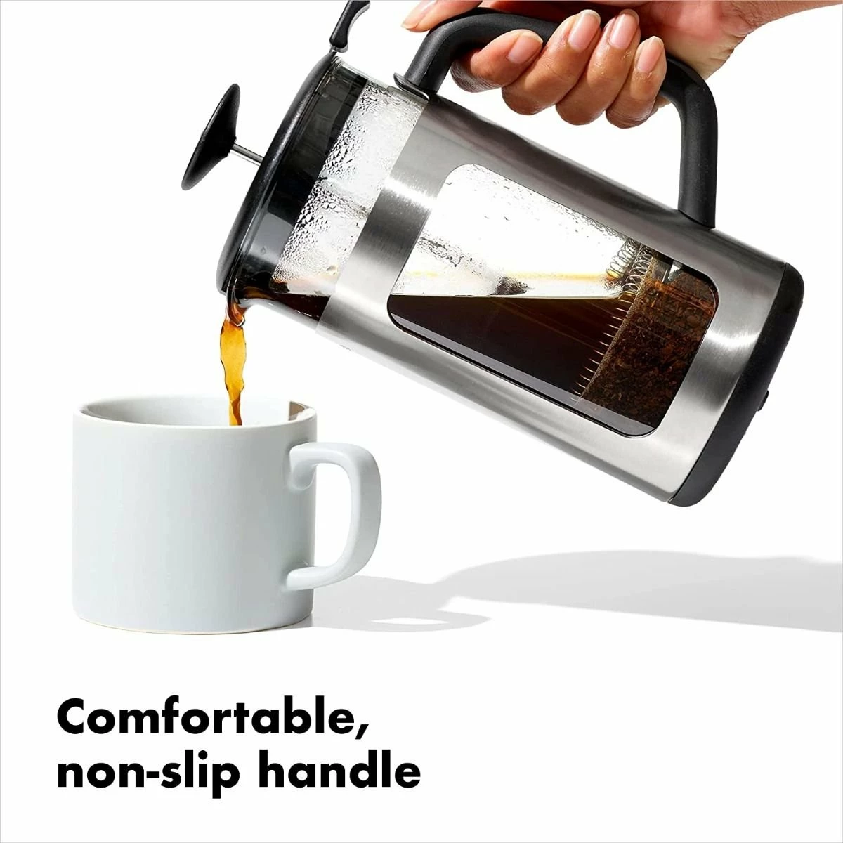 OXO Brew 8-Cup French Press With GroundsLifter - Image 5