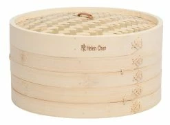 Helen's Asian Kitchen Two Tier Bamboo Steamer - 12 Inch