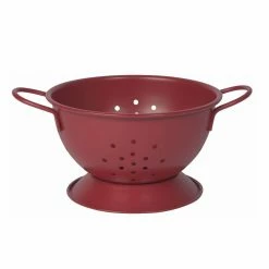 Danica Brands Now Designs By Danica Small Stainless Steel Colander | Matte Carmine