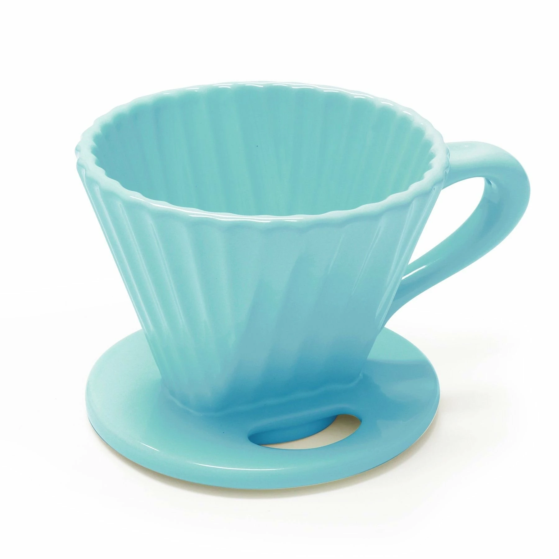 Chantal Lotus 8 Oz Pour Over Coffee Maker - Aqua