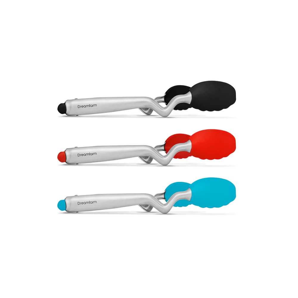 Dreamfarm 12" Clongs Silicone Tongs | Red - Image 7