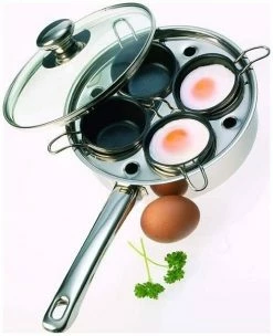 Demeyere Resto Stainless-Steel Egg Poacher Pan (4 Cups)