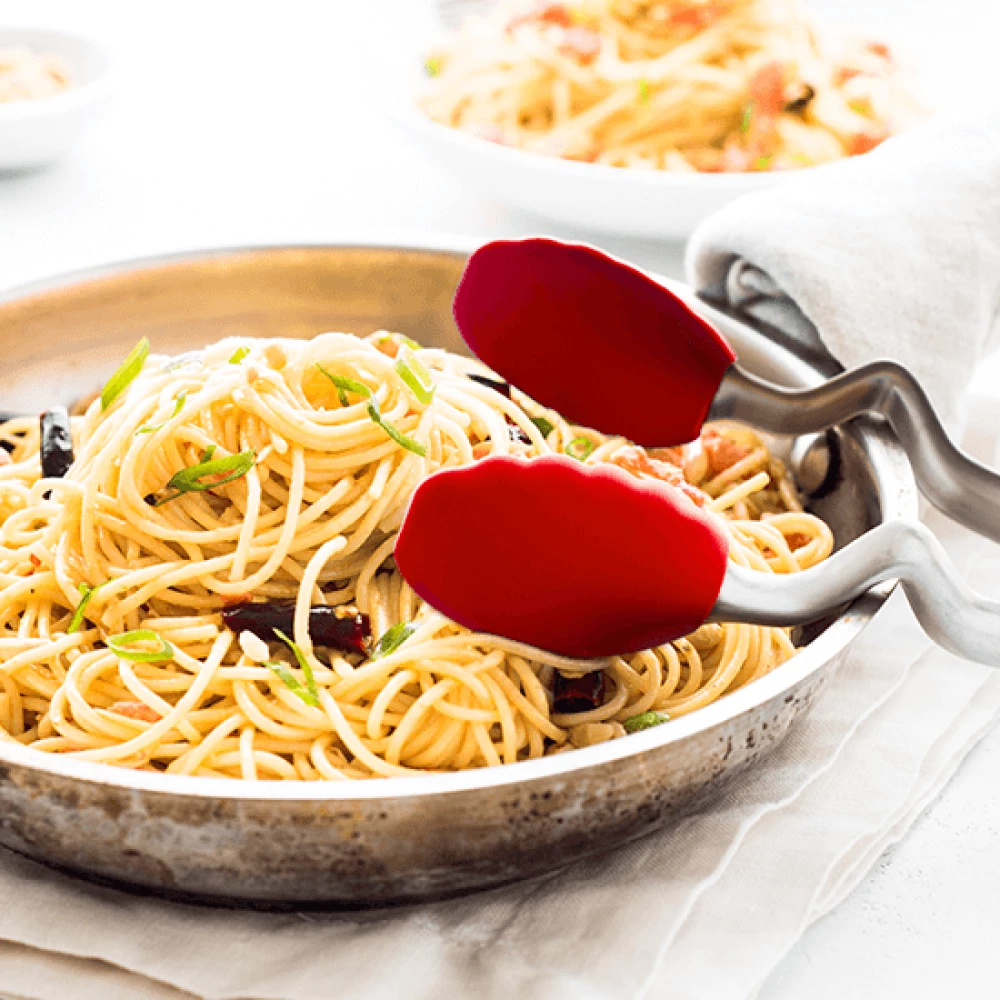 Dreamfarm 12" Clongs Silicone Tongs | Red - Image 8