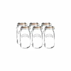 Kilner Swing Top Round Glass Jars (Set Of 6) | 2L