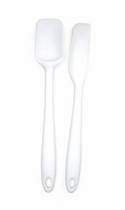RSVP International RSVP 2-Piece 8" Silicone Spatula Set – White