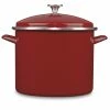 Cuisinart Chef's Classic 12-Quart Enamel On Steel Stockpot With Cover | Red