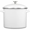 Cuisinart Chef's Classic 16-Quart Enamel On Steel Stockpot With Cover | White