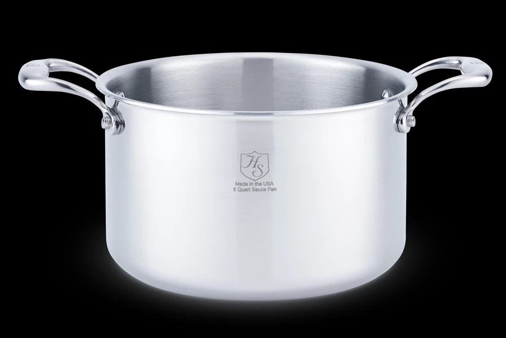 Heritage Steel Cookware Stainless Steel Stock Pot With Cover | 5 Qt. - Image 2