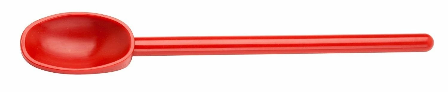 Mercer Culinary Hell's Tools High-Heat 12" Mixing Spoon | Red - Image 2