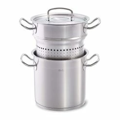 Fissler Original-Profi Collection Stainless Steel Multipot With Steamer Insert + Lid | 6.3 Qt.