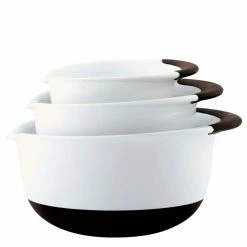 OXO Good Grips 3-Piece Mixing Bowl Set | White