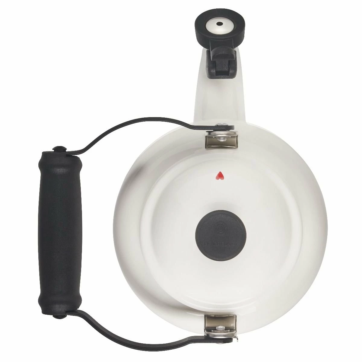 Le Creuset L'Amour Collection 1.25 Qt. Demi Kettle With Heart Applique | White - Image 3