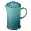 Le Creuset 34oz Stoneware Ceramic French Press | Caribbean Blue