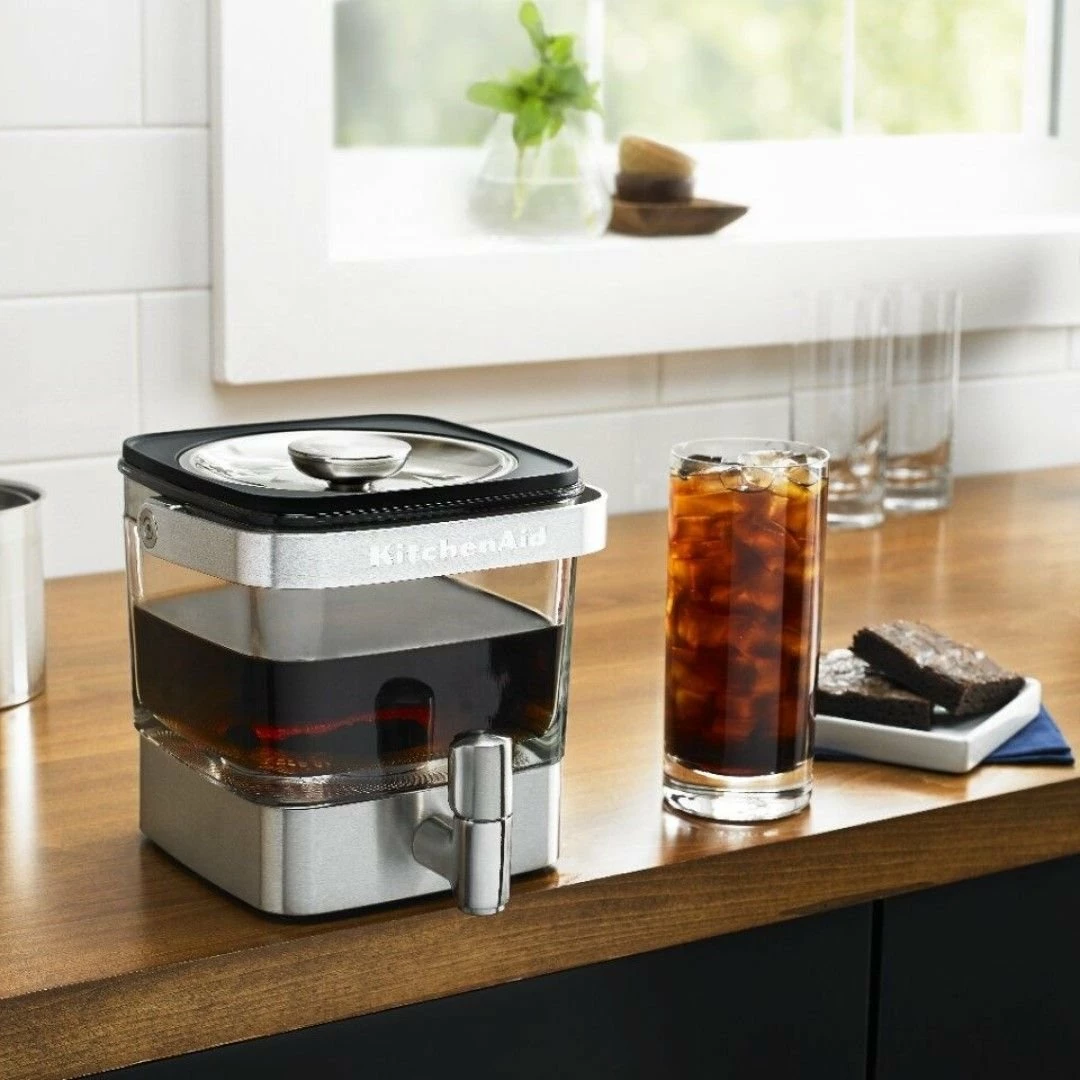 KitchenAid 38oz Cold Brew Coffee Maker | Brushed Stainless - Image 4
