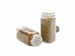 RSVP International RSVP Square Spice Bottle (4 Oz) - Clear