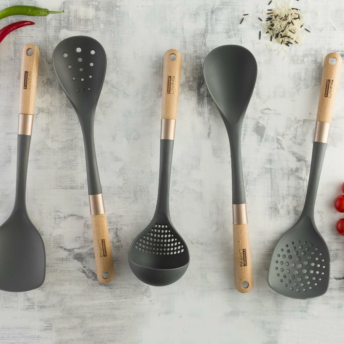 Typhoon Living Collection Premium Slotted Skimmer | Copper - Image 2