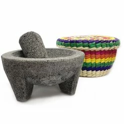 Verve Culture Molcajete In Basket