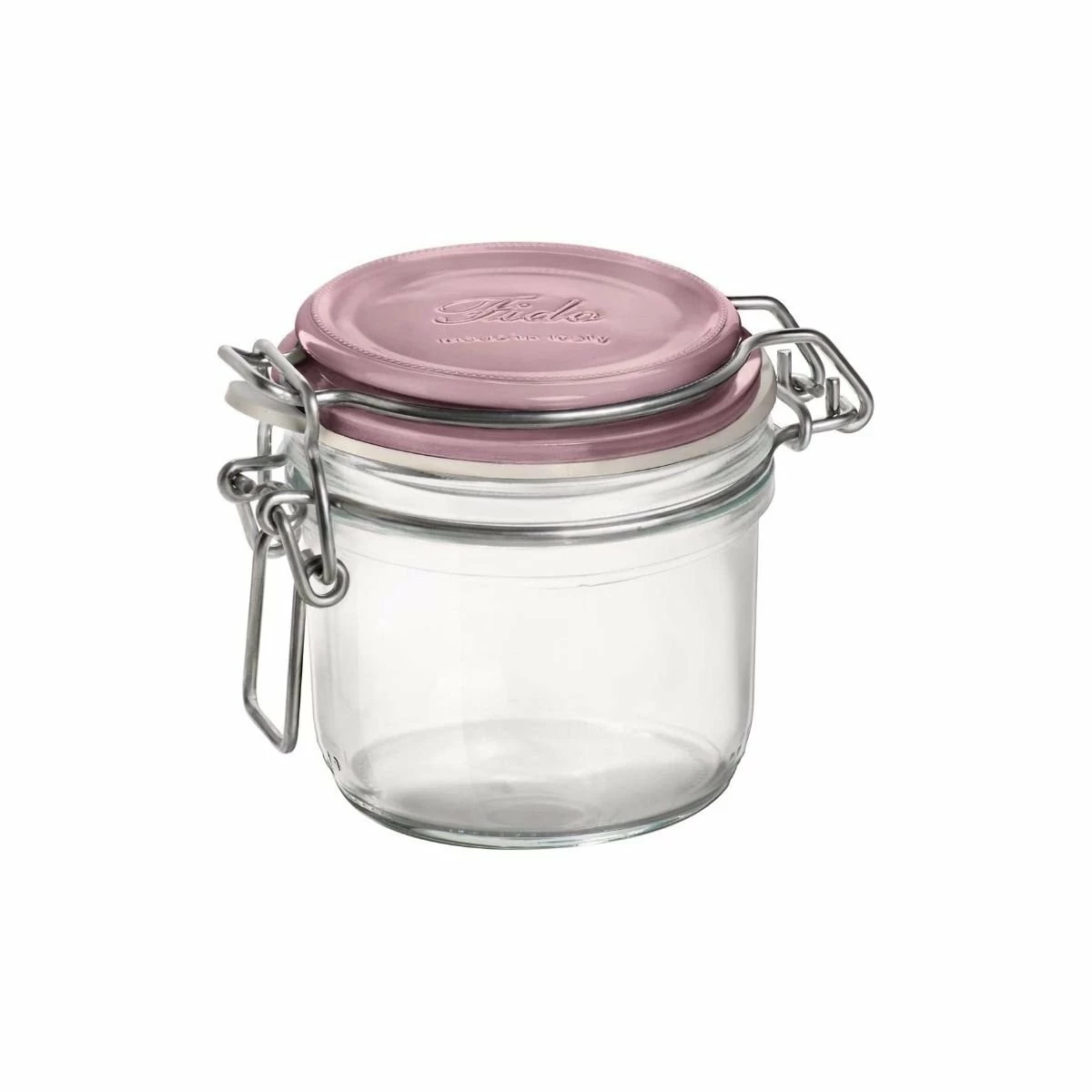 Bormioli Rocco 6.75oz Swing Top Fido Jar | Violet Top